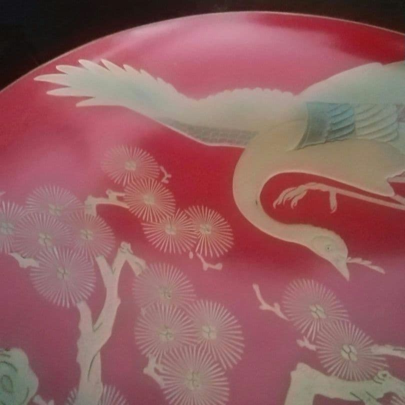 漆工芸　朱漆　金蒔絵　盃⑤　江戸から明治時代　七組盃のひとつ