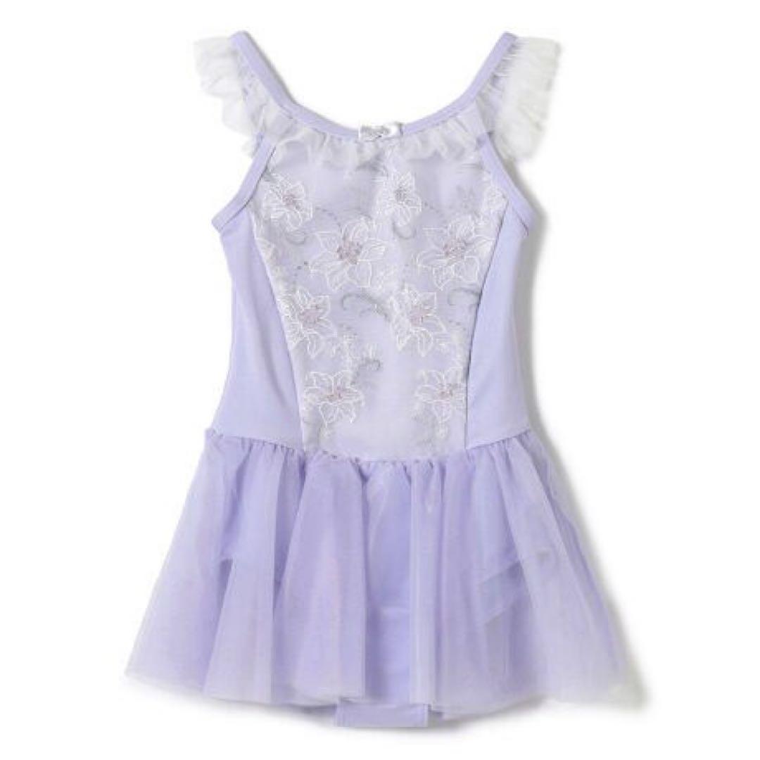 チャコット公式(chacott)スカート付レオタード バレエ パープル100cm