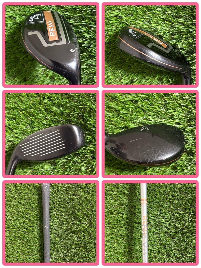 レディース用！キャロウェイREVAゴルフクラブセット9本 キャロウェイバッグ付