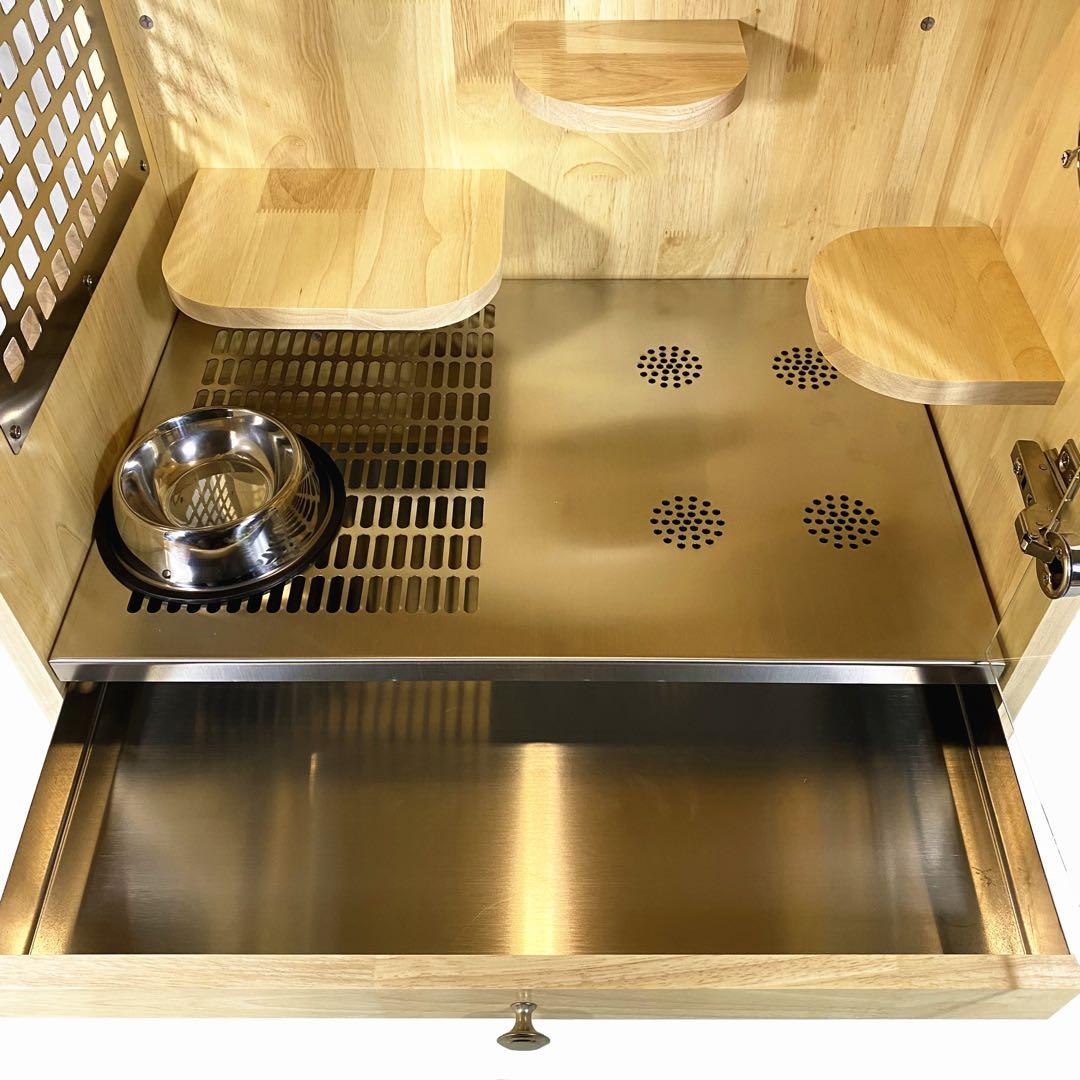 チンチラゲージ　小動物飼育ケージ 高級木製（オーク材） 80㎝[組み立て完成品]