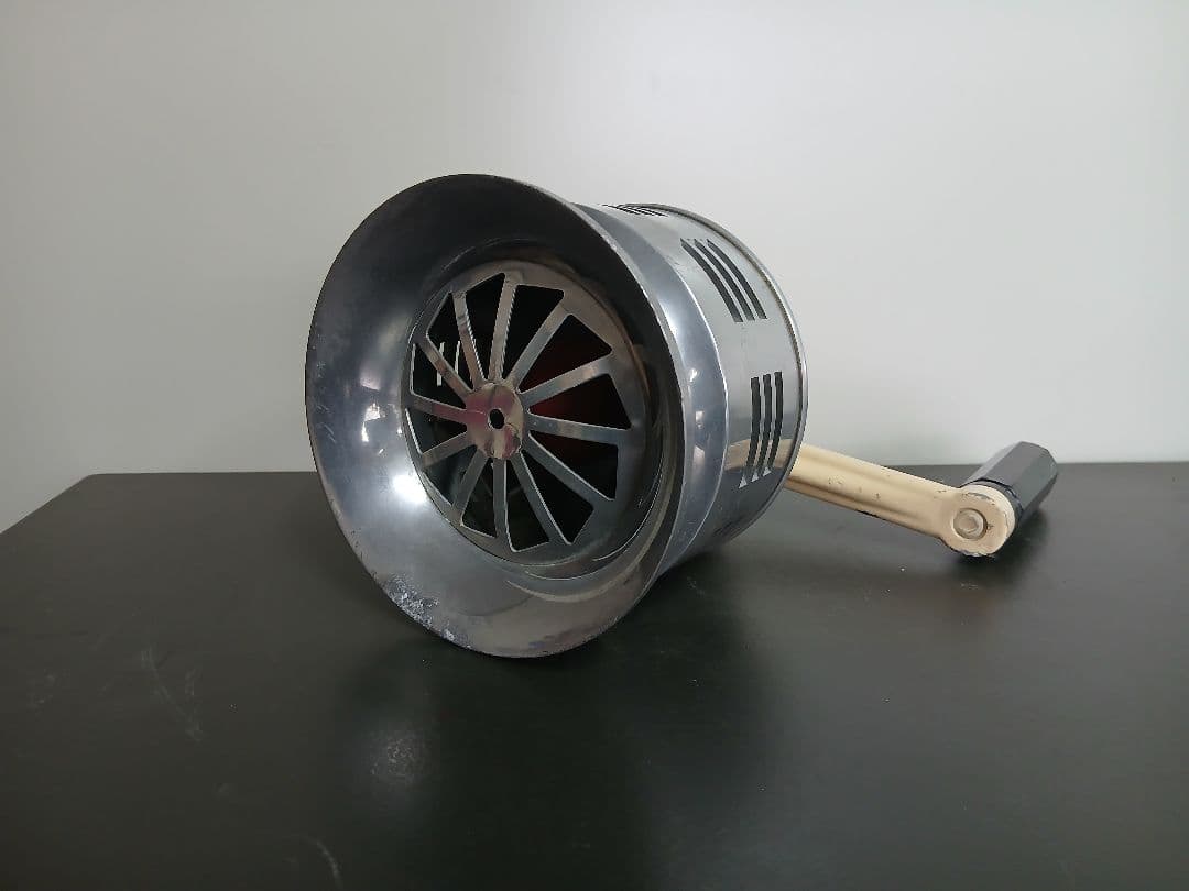 手回し式サイレン　昭和レトロ