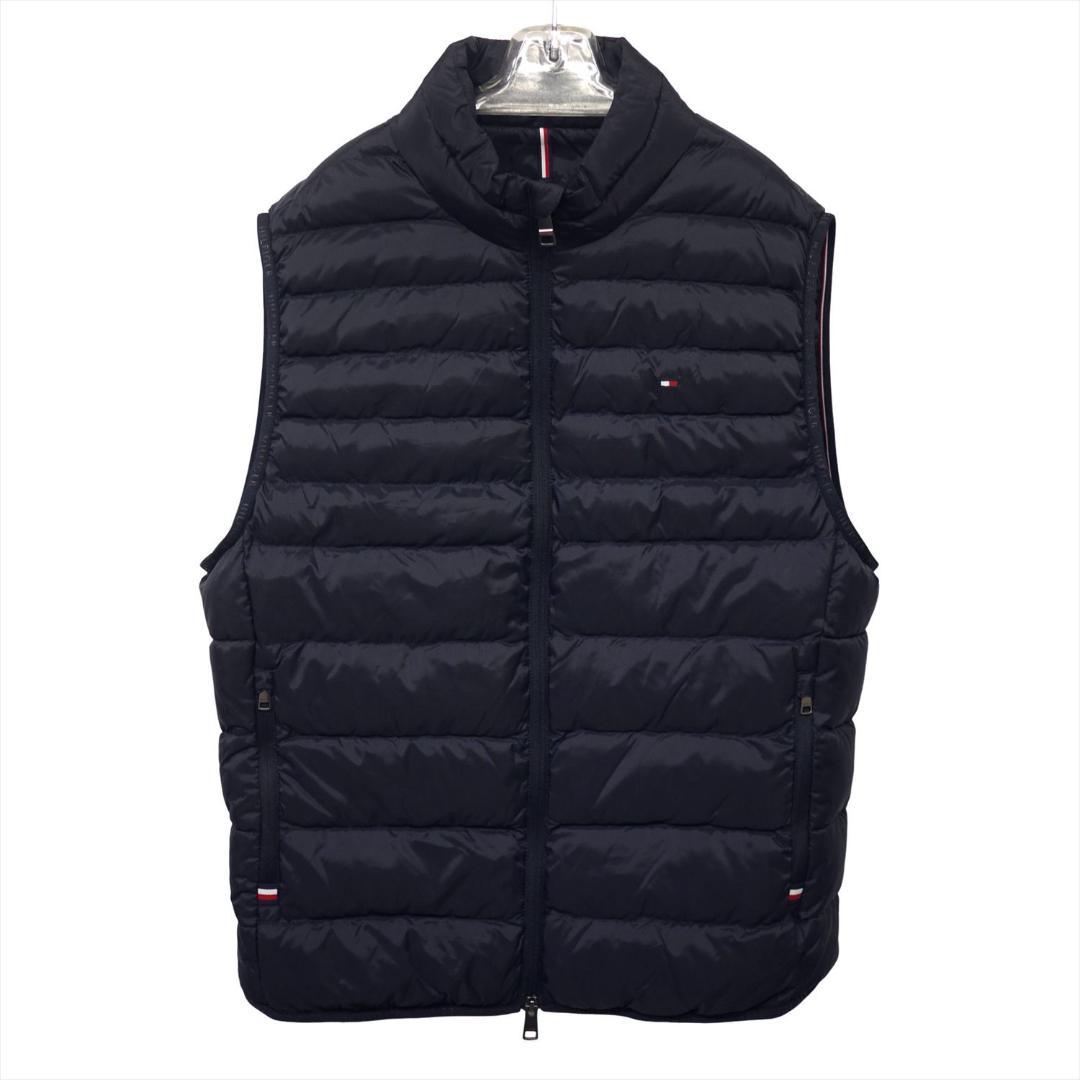 新品 トミーヒルフィガー THPROTECT 軽量 耐水 中綿 ベスト XL 紺