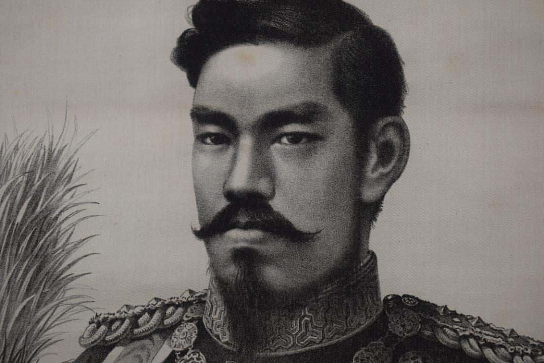 【複製】宣戦詔勅/明治天皇/工芸品/掛軸☆宝船☆Z-591