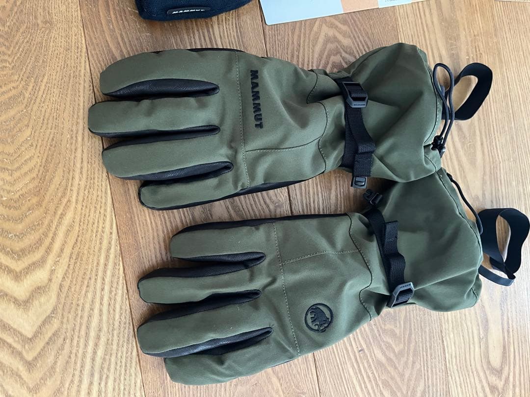 美品 マムート MAMMUT スキーグローブ ニット帽子セット 雪山 アウトドア