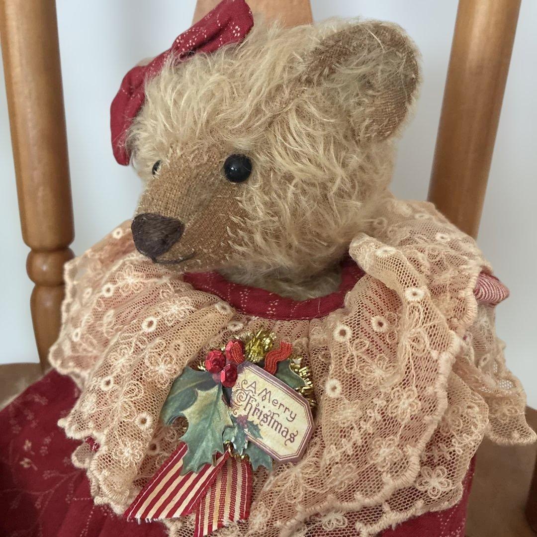 海外作家様　テディベア　クリスマス衣装のぬいぐるみ　ベア　30cm