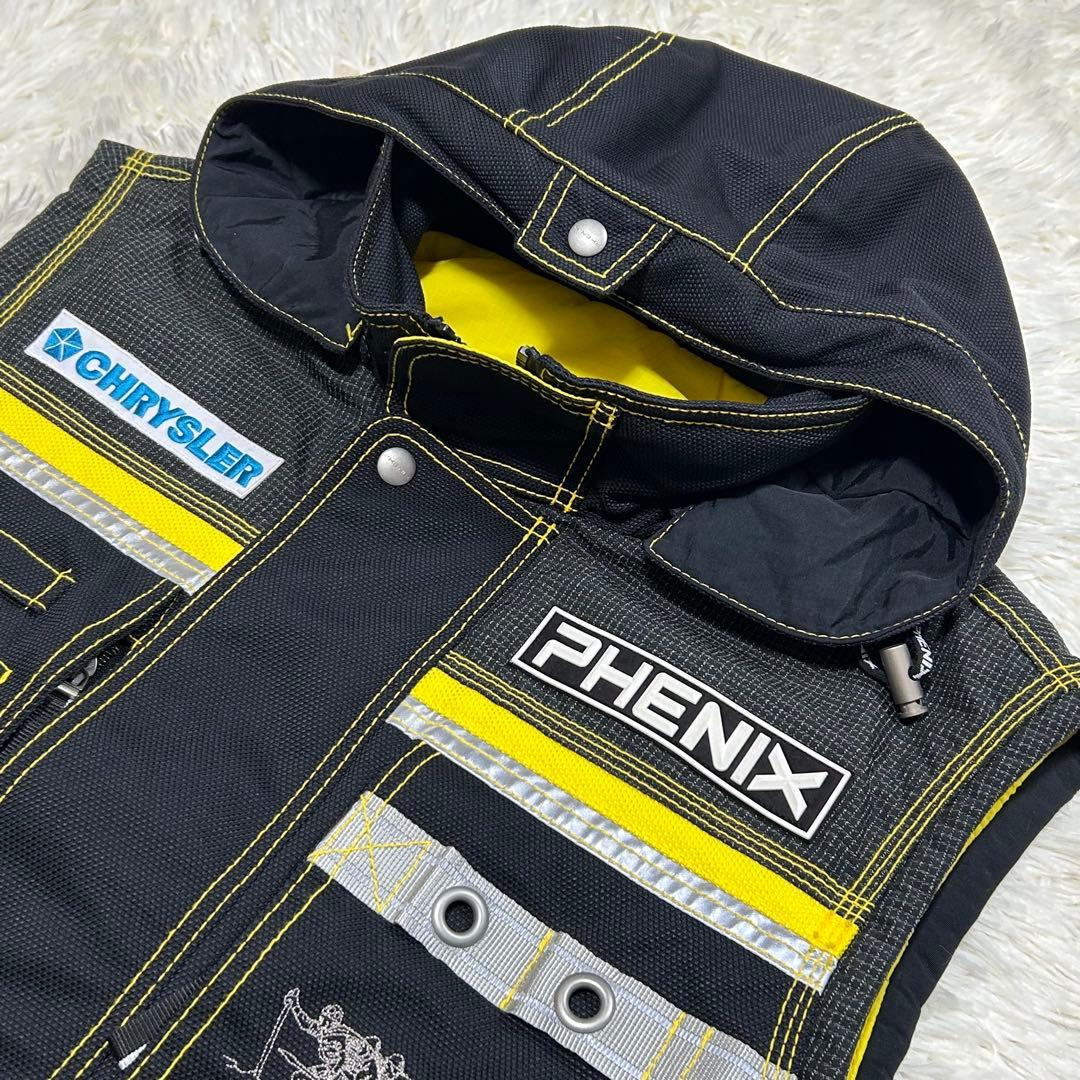 極美品 フェニックス スキーウェア ベスト L 黄色 3点セット FSG1026