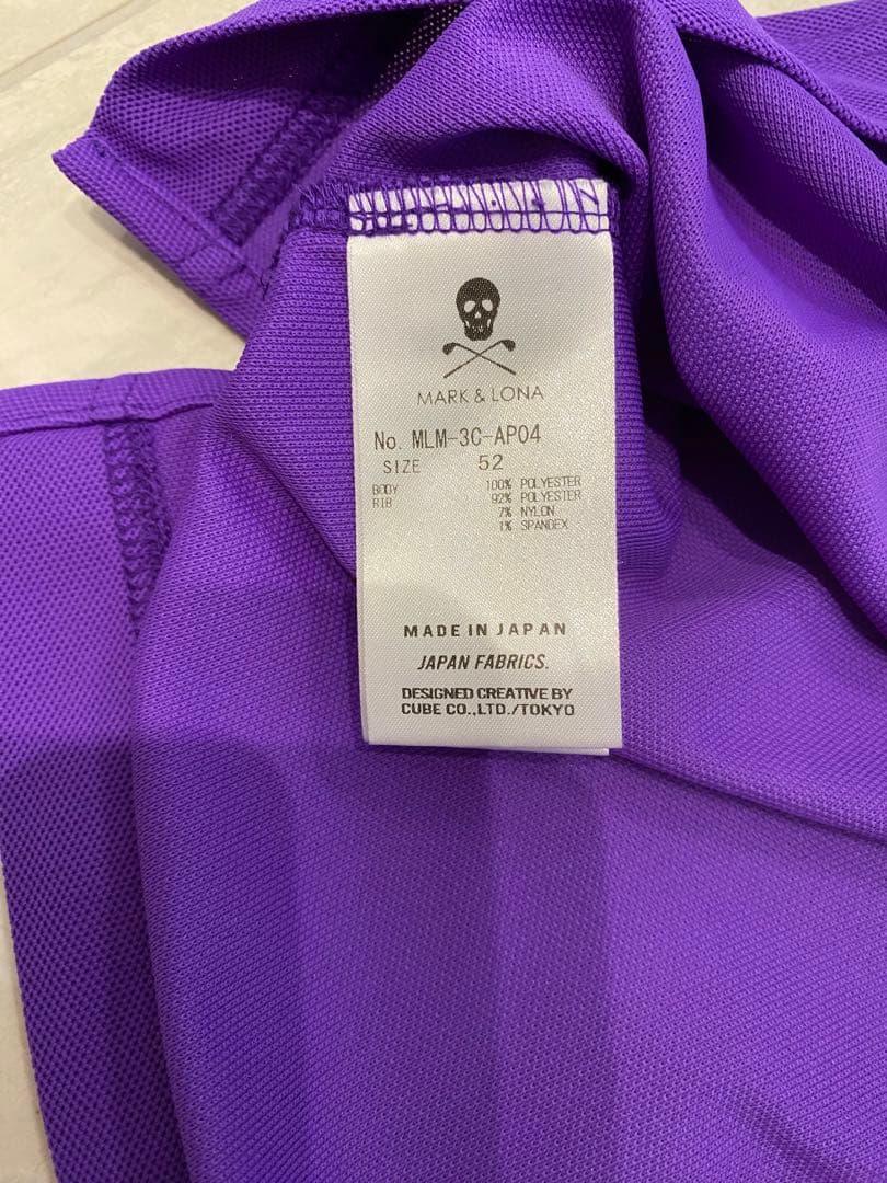キンタロウ さま　MARK&LONA ポロシャツ 紫 サイズ52