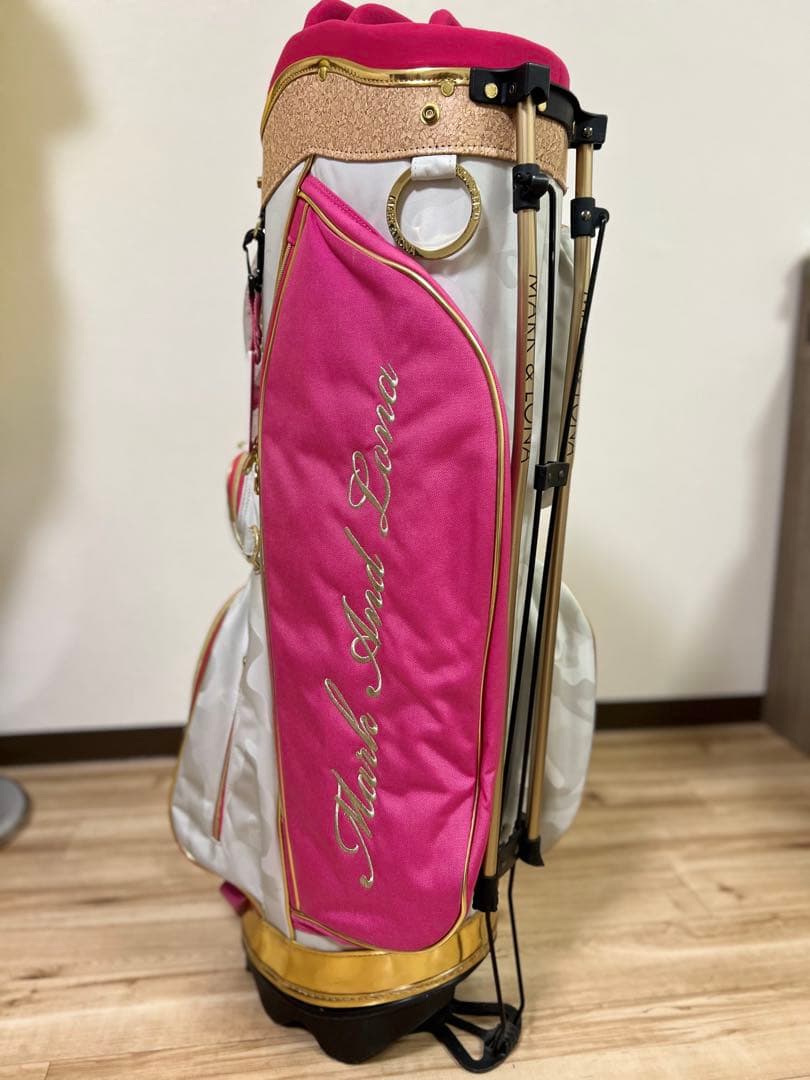 マークアンドロナ　MARK&LONA ピンク カモフラージュ ゴルフバッグ
