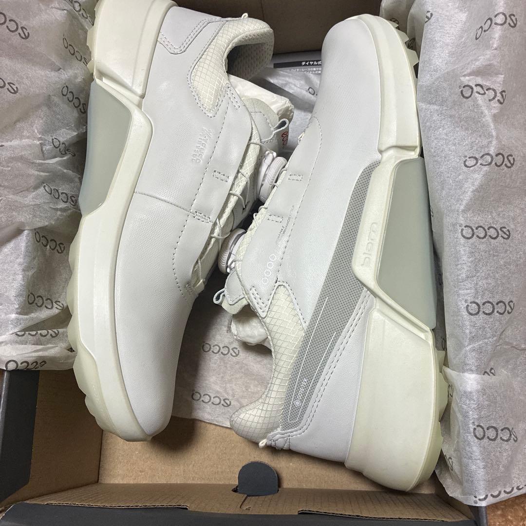 新品‼️ECCO ゴルフシューズ ホワイト BOA