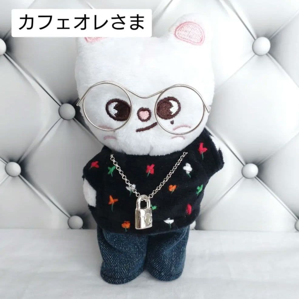 カフェオレさま　プリンバッグチャームサイズのぬいぐるみ服