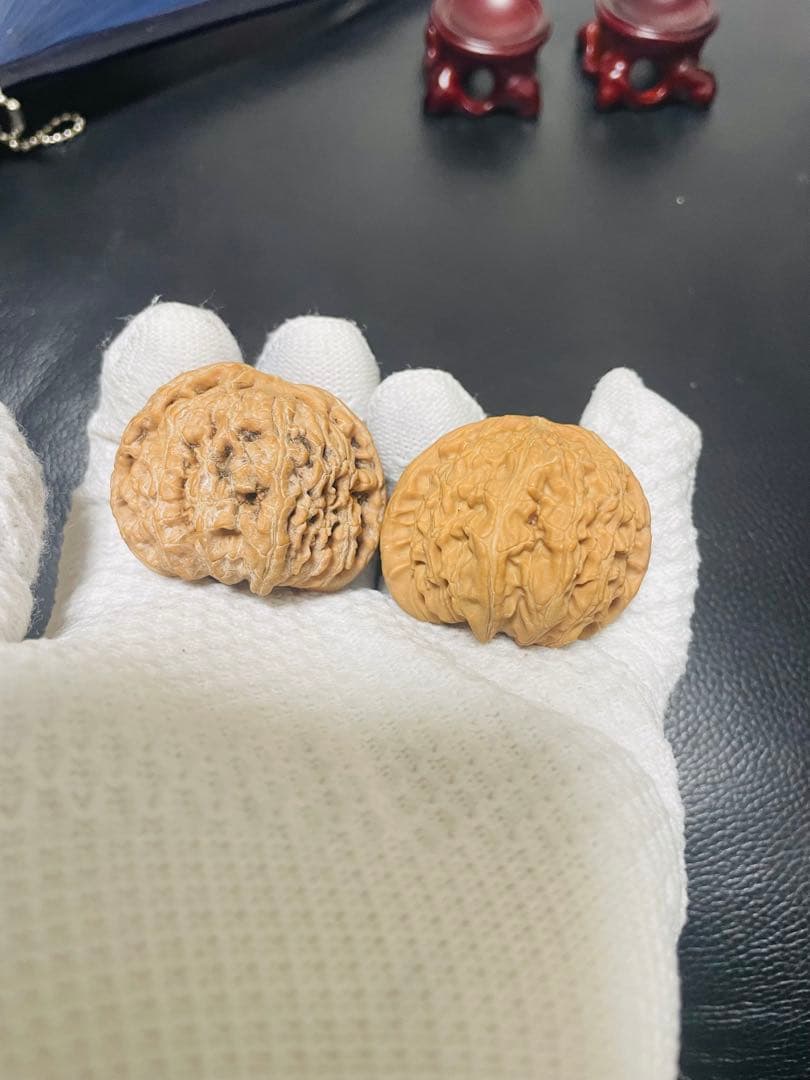 Ａrara　No.342遊ぶクルミ文玩核桃 精配球形狮子と手入れセット