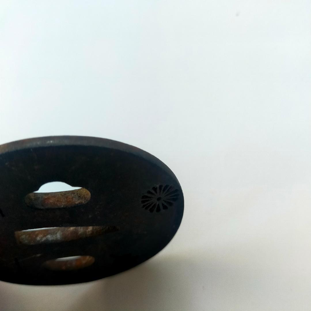 日本刀　鍔　鐔　透かし