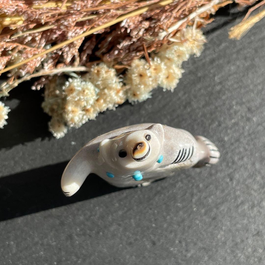 新品　ズニ族　Zuni インディアンジュエリー　フェティッシュ