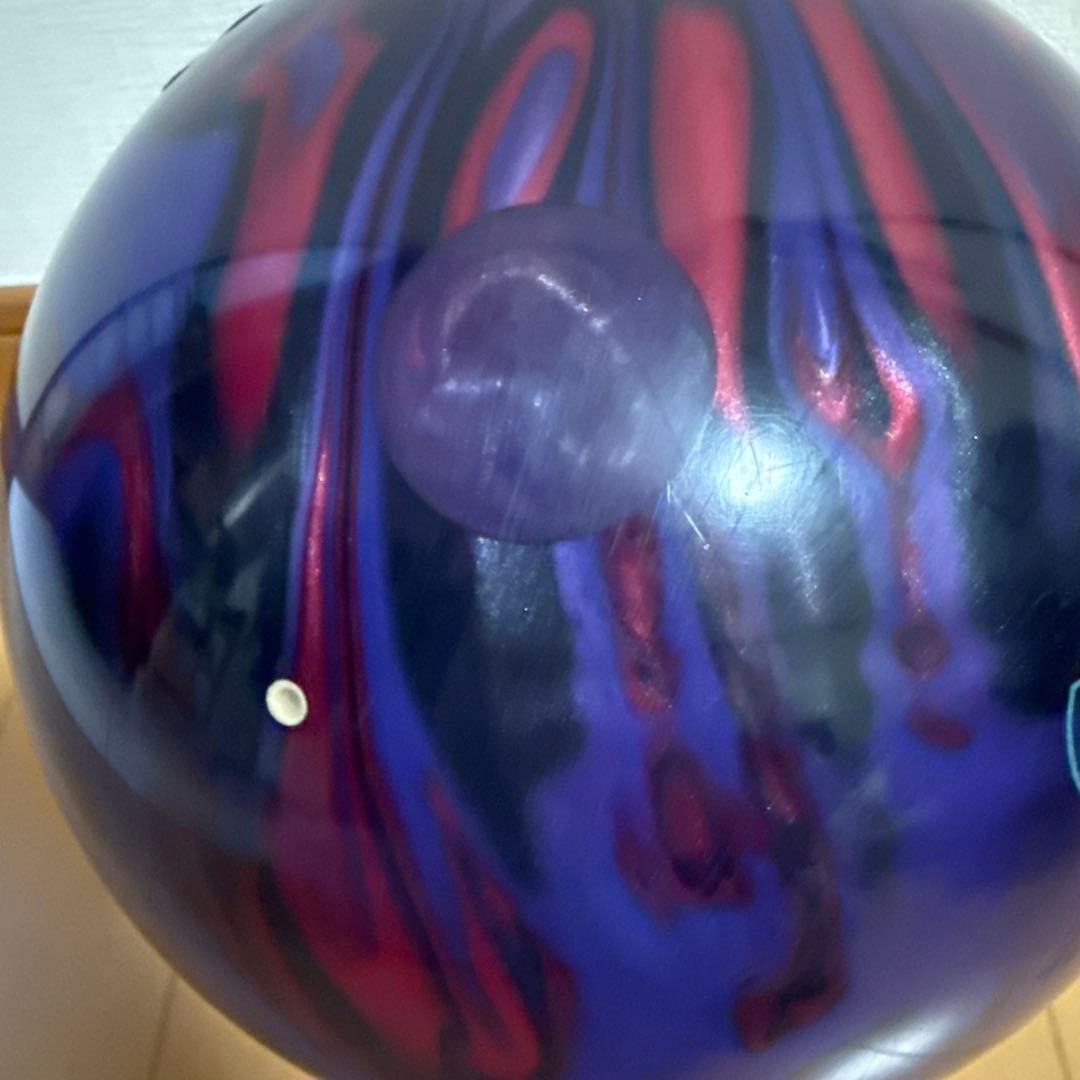 NIGHTMARE ボウリングボール 紫赤マーブル