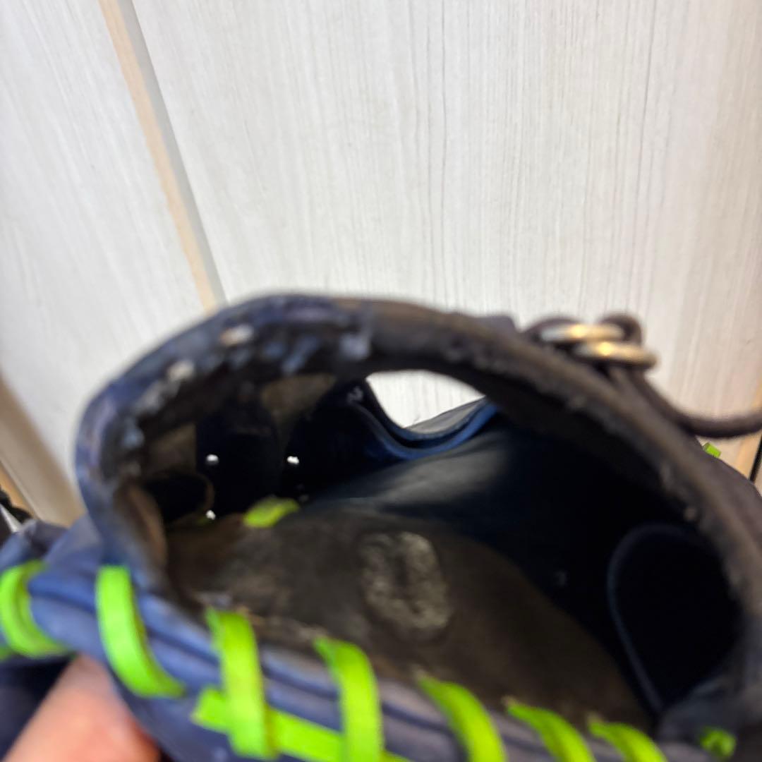 ZETT 軟式一般キャッチャーミット　ネイビー/グリーン　古田敦也モデル