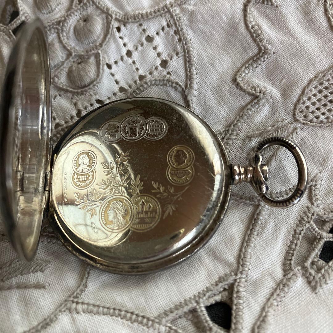 アンティーク1790年代　silver92.5 懐中時計 のケースのみ