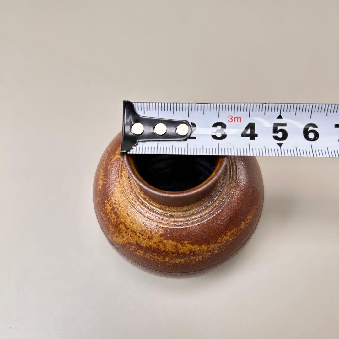 A047笹田有祥 摸 利休丸壺 茶入 唐物 大名物 共箱