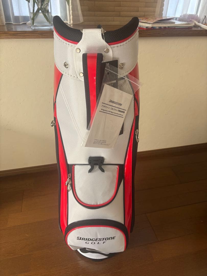 BRIDGESTONE GOLF キャディバッグ 黒赤白