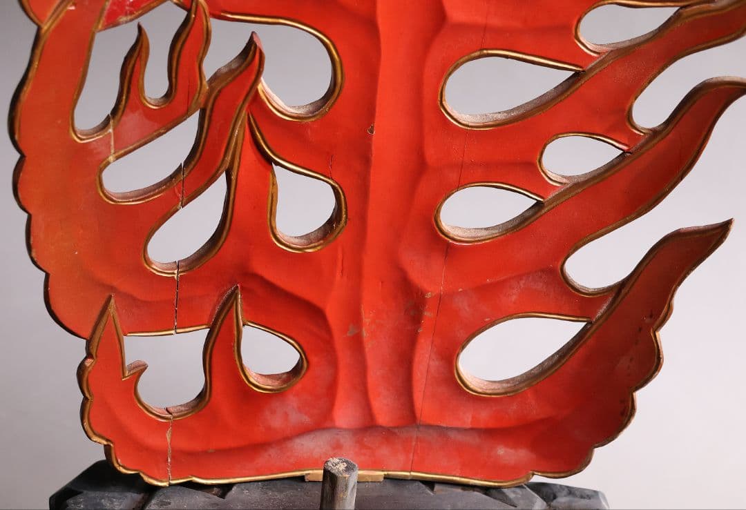 【MA827】仏教美術 木造 不動明王立像 全高68cm 仏像 彫刻 木彫 寺院