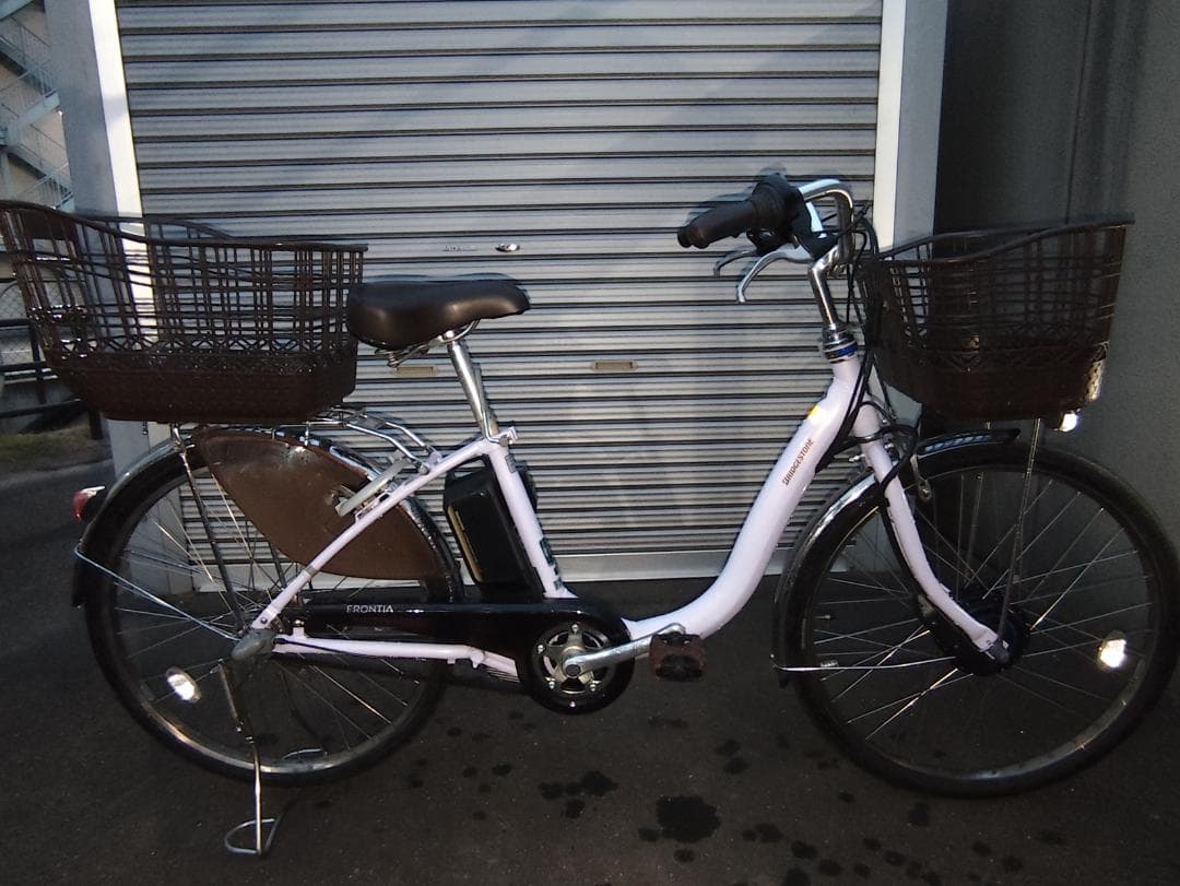 ブリヂストン　フロンティア　24インチ　B300バッテリー　ラベンダー色　美品