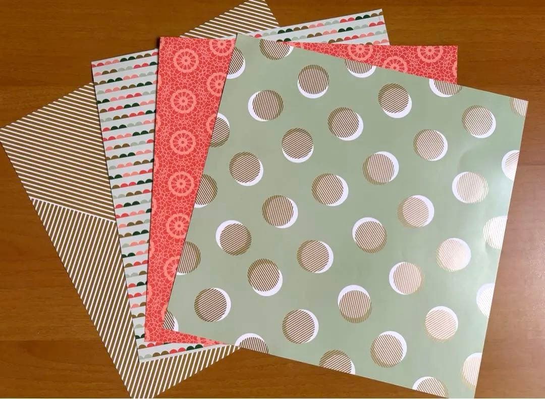 【とてもたくさん130枚以上、】12インチ スクラップブッキングペーパー