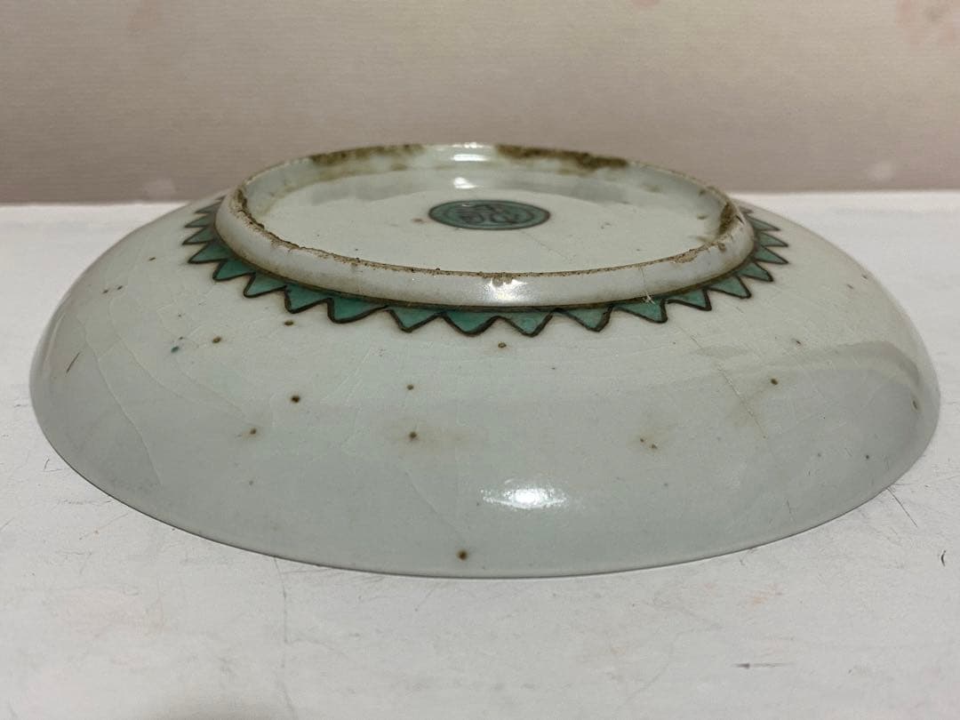 ♦江戸時代前期 古九谷 五彩九谷 小皿 珍物 珍品 古九谷様式 古美術品 骨董品