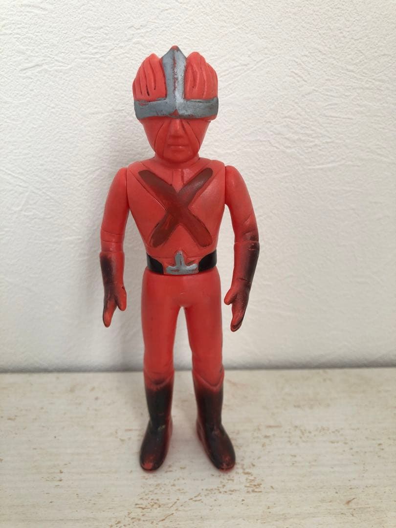 レインボーマン　ダッシュ2 炎の化身　ソフビ 無版権　パチ　当時物