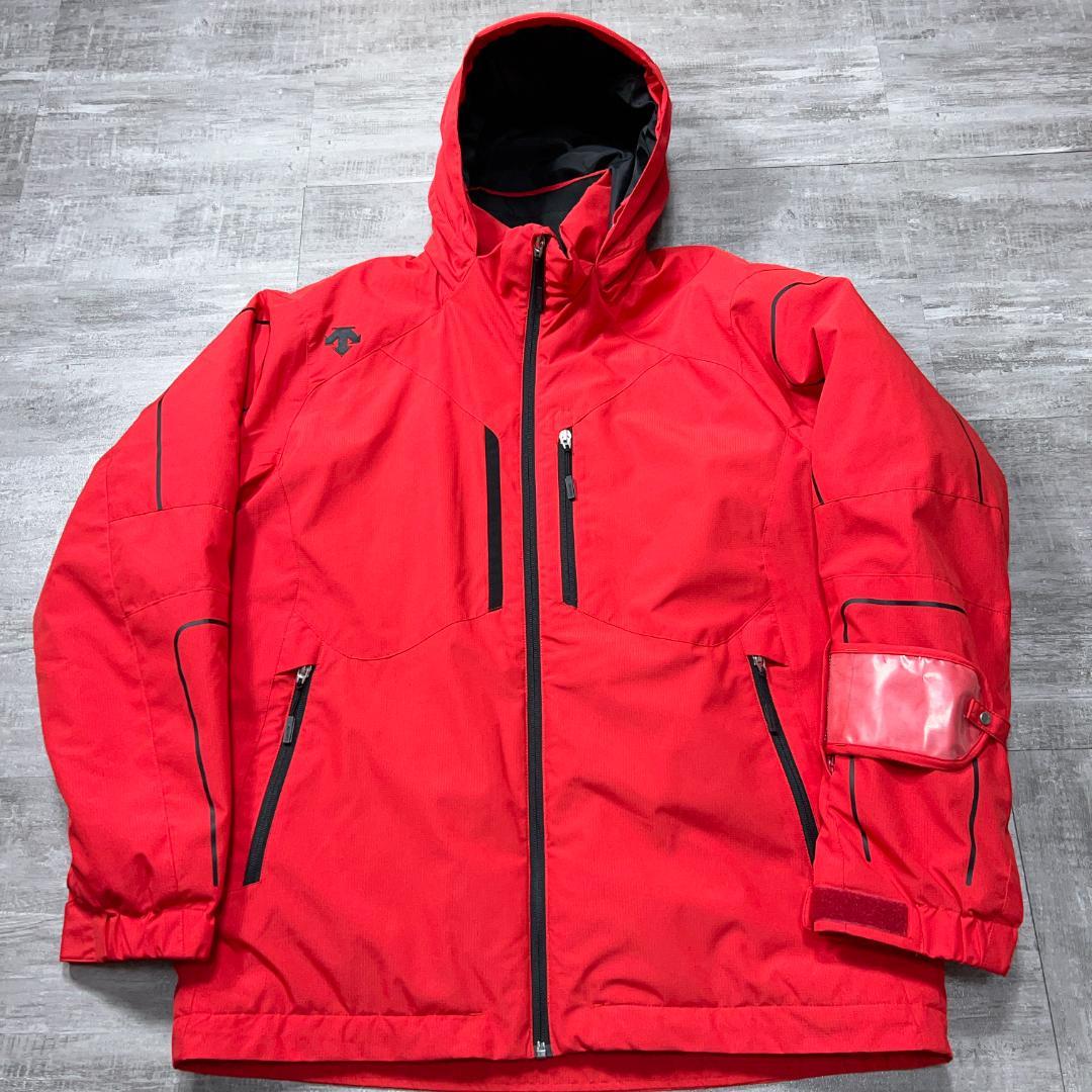 美品 DESCENTE デサント スキーウェア メンズO 近年モデル 赤×黒
