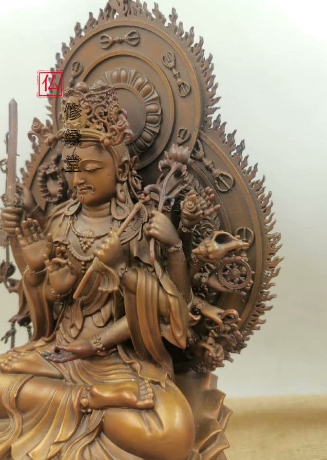 【修縁堂】密教法具 真言宗 辟邪 開運 準提仏母菩薩 置物 工芸品