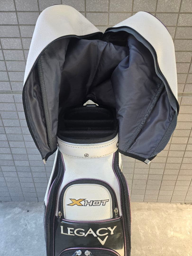 Callaway キャディバッグ ホワイト・ブラック・パープル