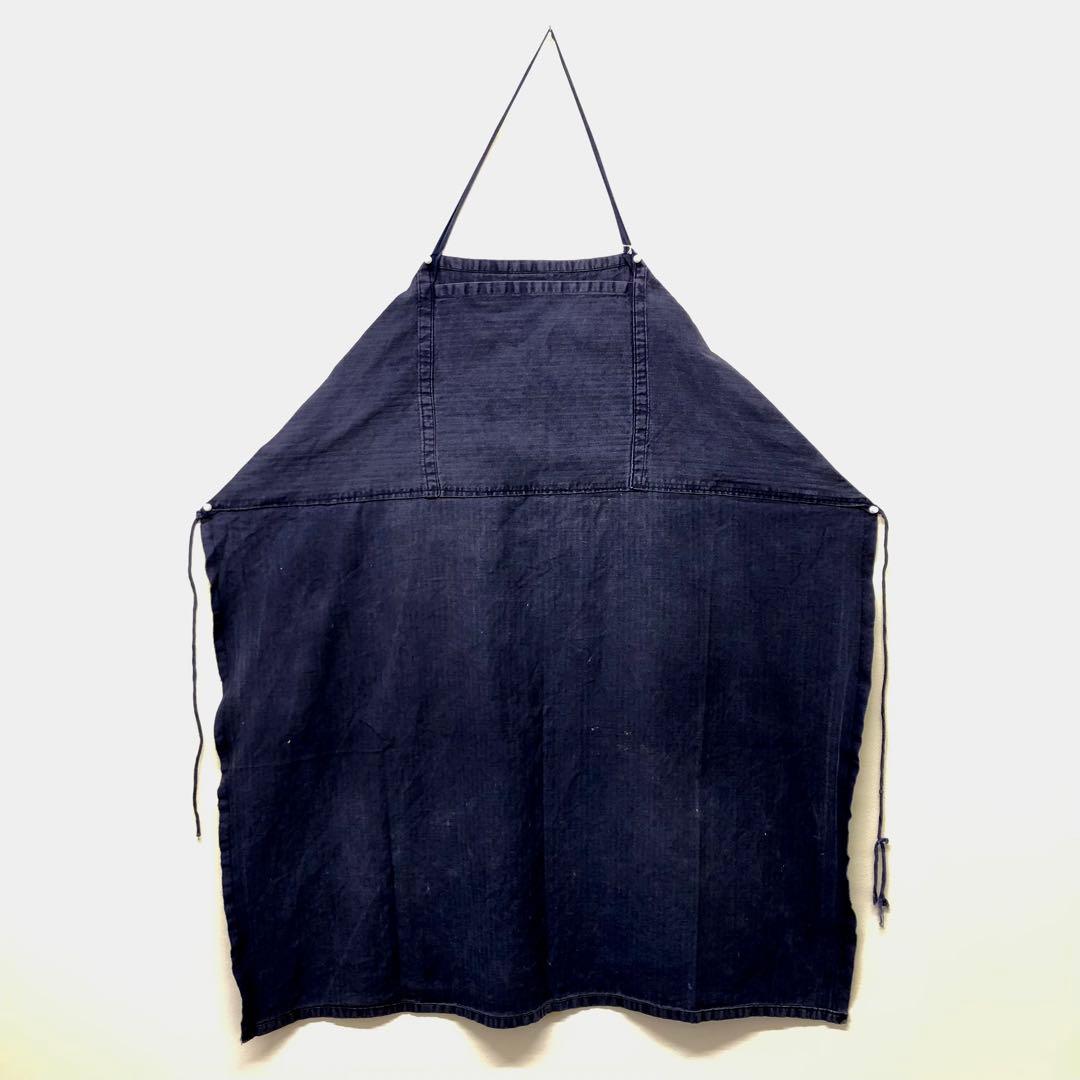 【ユーロ古着】ユーロワーク ヘリンボーン エプロン