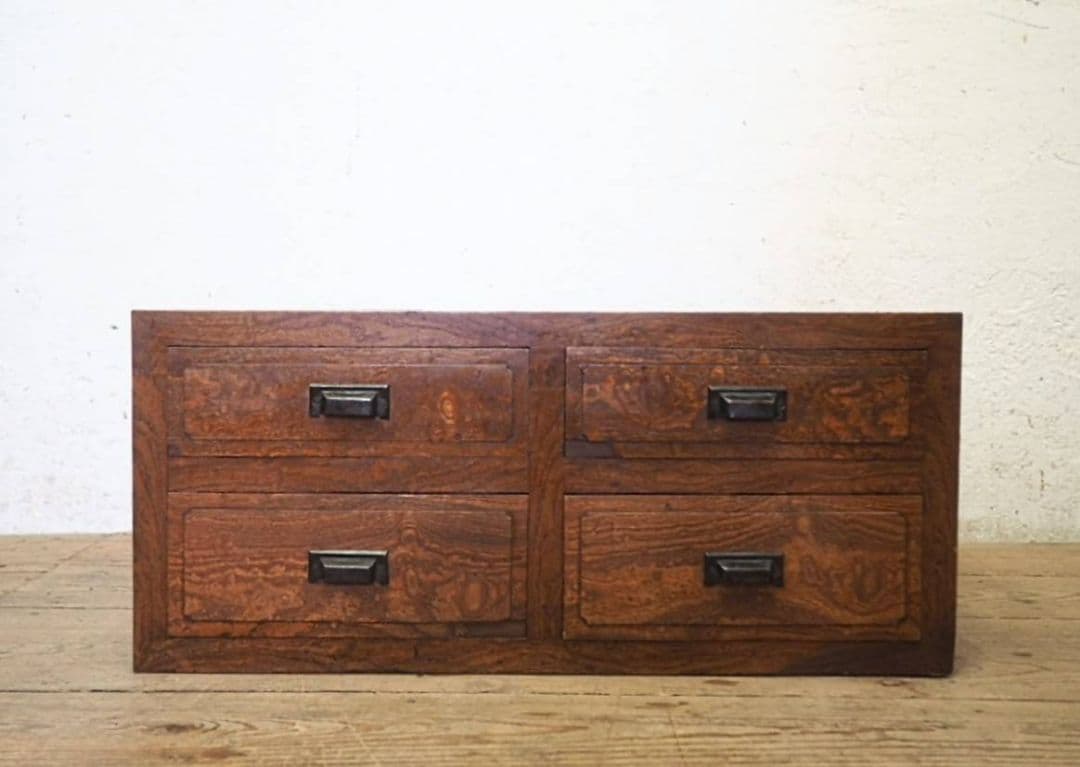 1036 アンティーク　ローボード　引き出し　収納棚　展示台　ローテーブル