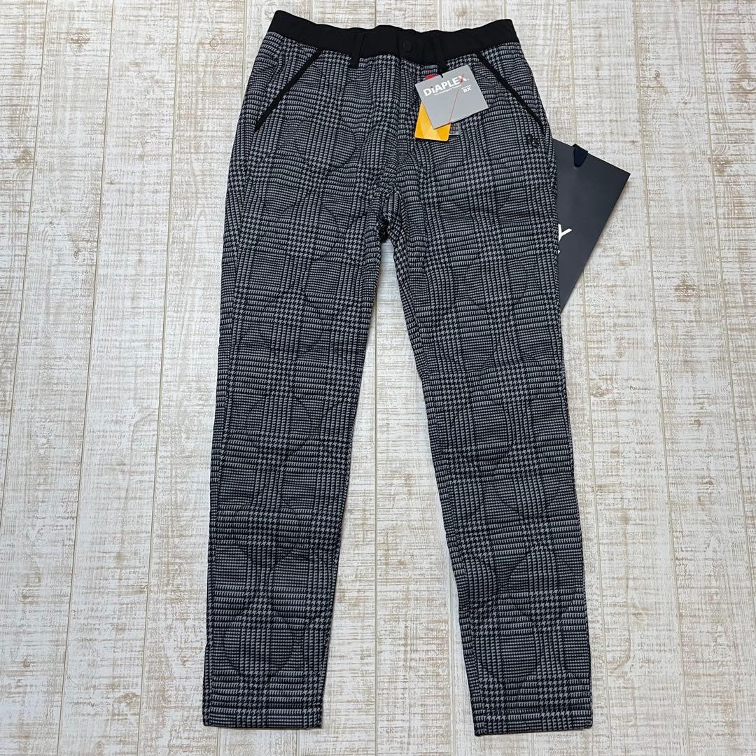 新品 パーリーゲイツ ロングパンツ 中綿 チェック ブラック Mサイズ（4）