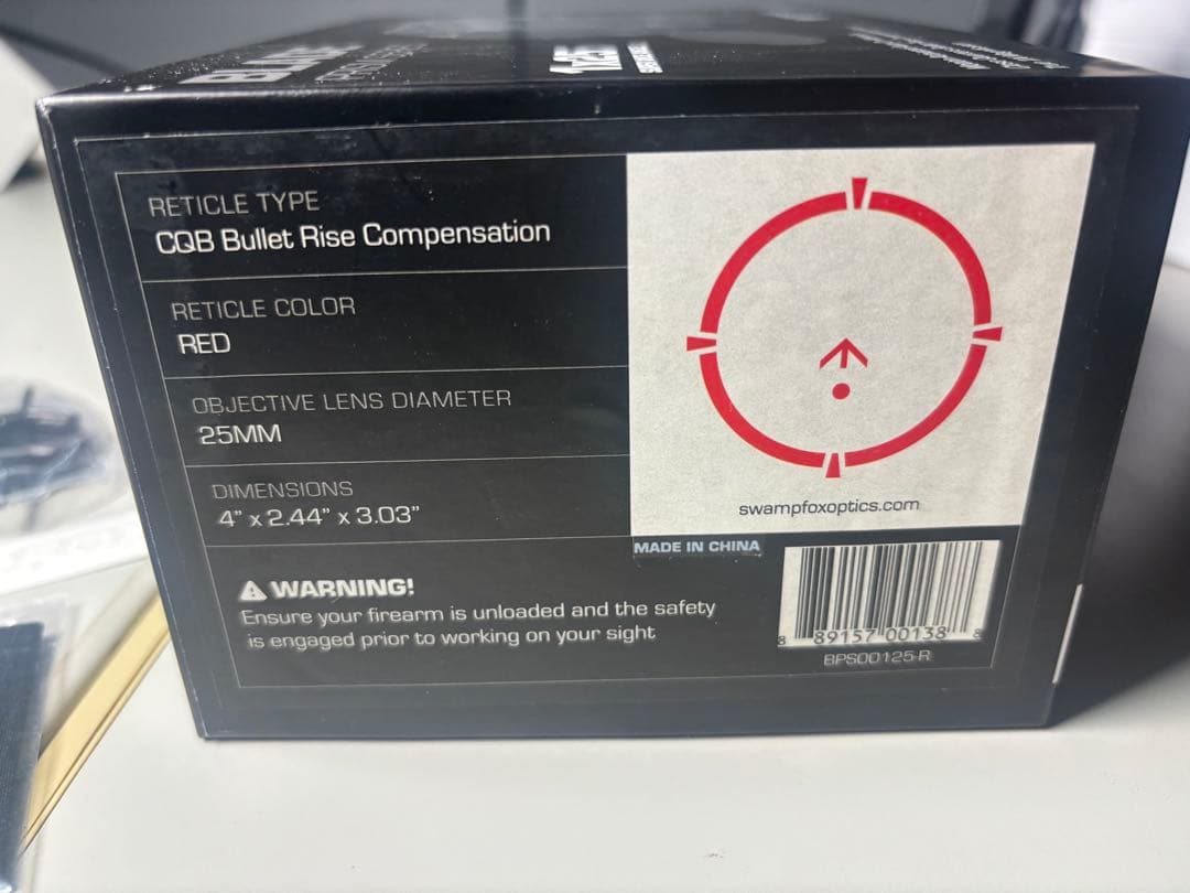 実物 Swampfox Blade 1x25 スコープ ドットサイト レッド