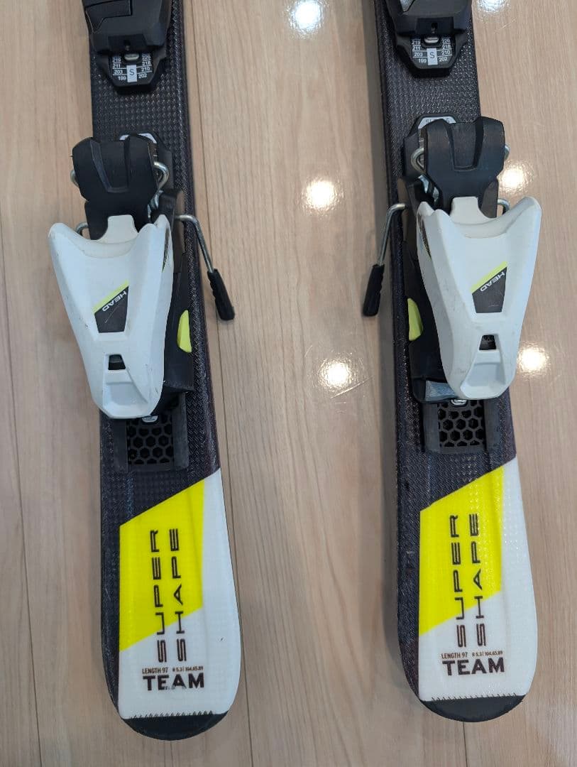 ジュニアスキーセット HEAD スーパーシェイプ 97cm 、ブーツセット