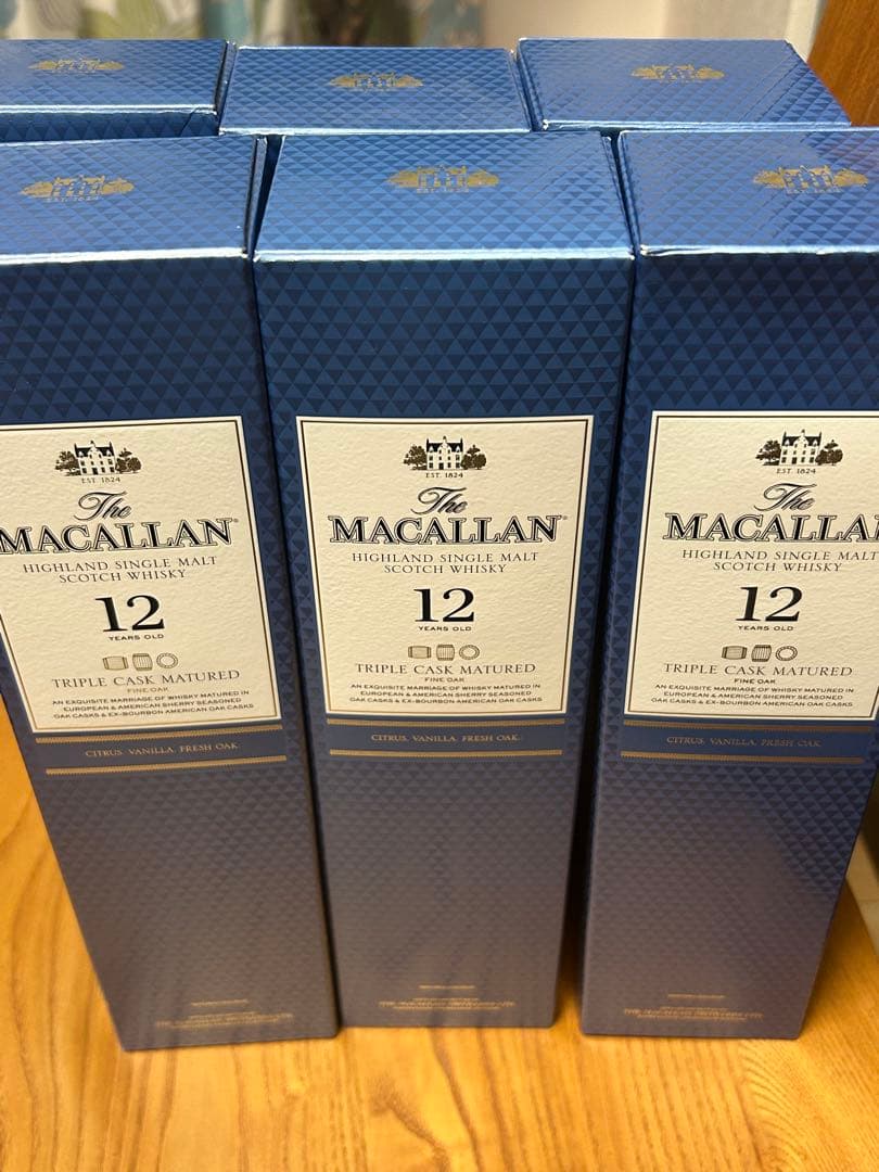 マッカラン 12年 トリプルカスクマチュアード 700ml 箱付き 6本