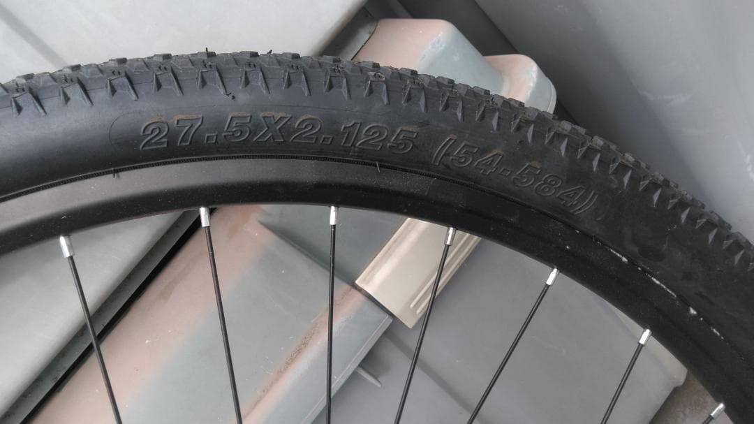 送料無料 新品　27.5インチ　前後ホイール　MTBタイヤ、ディスク、スプロケ有