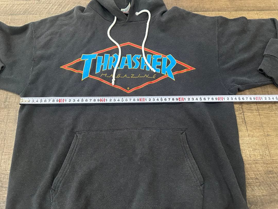 当時物 THRASHER スラッシャー パーカー L 90s ヘインズボディ
