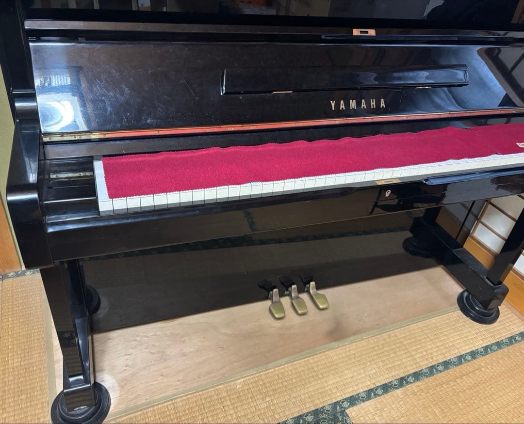 【YAMAHA】アップライトピアノ ブラック
