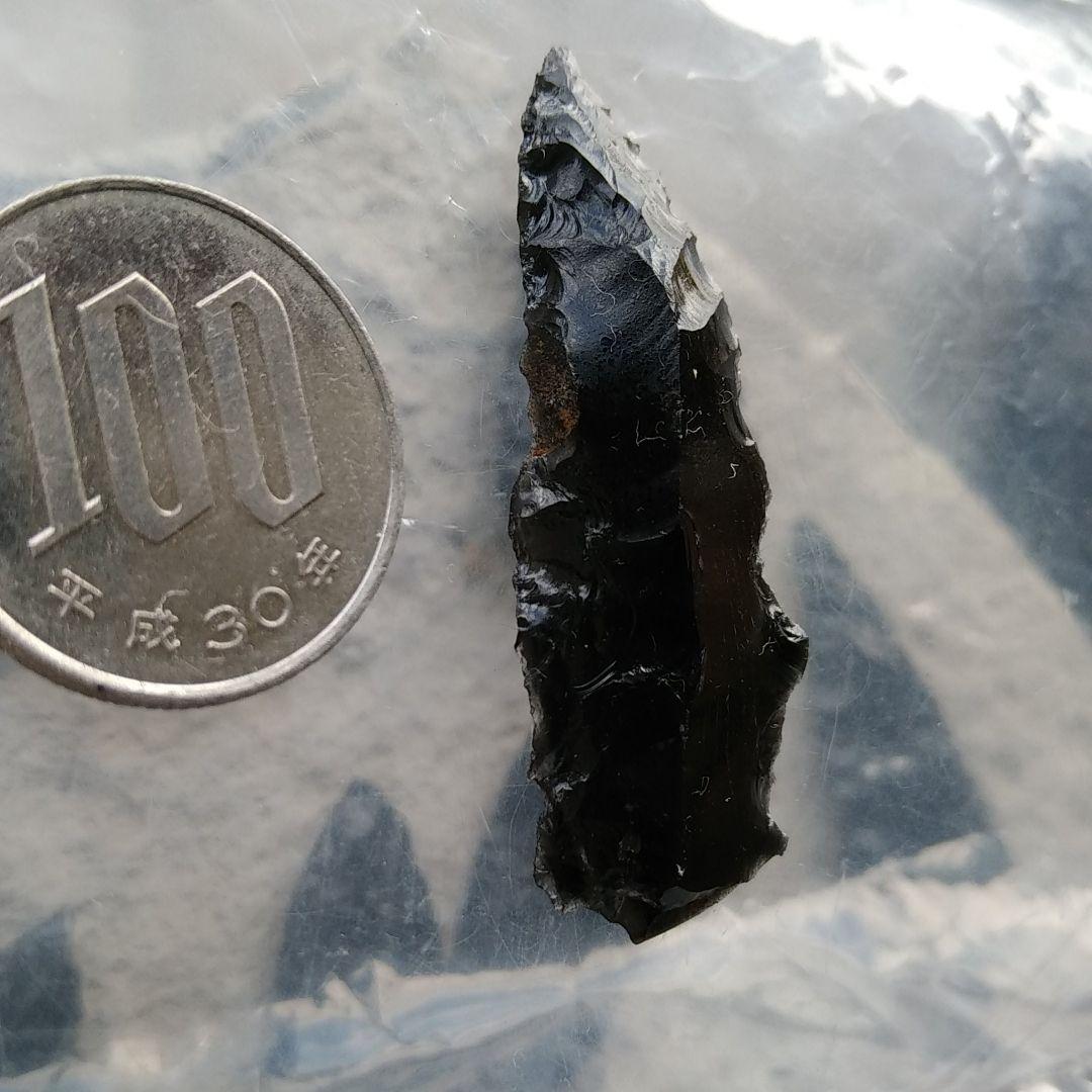 縄文ナイフ　模写　石器　黒曜石サンプル　　222