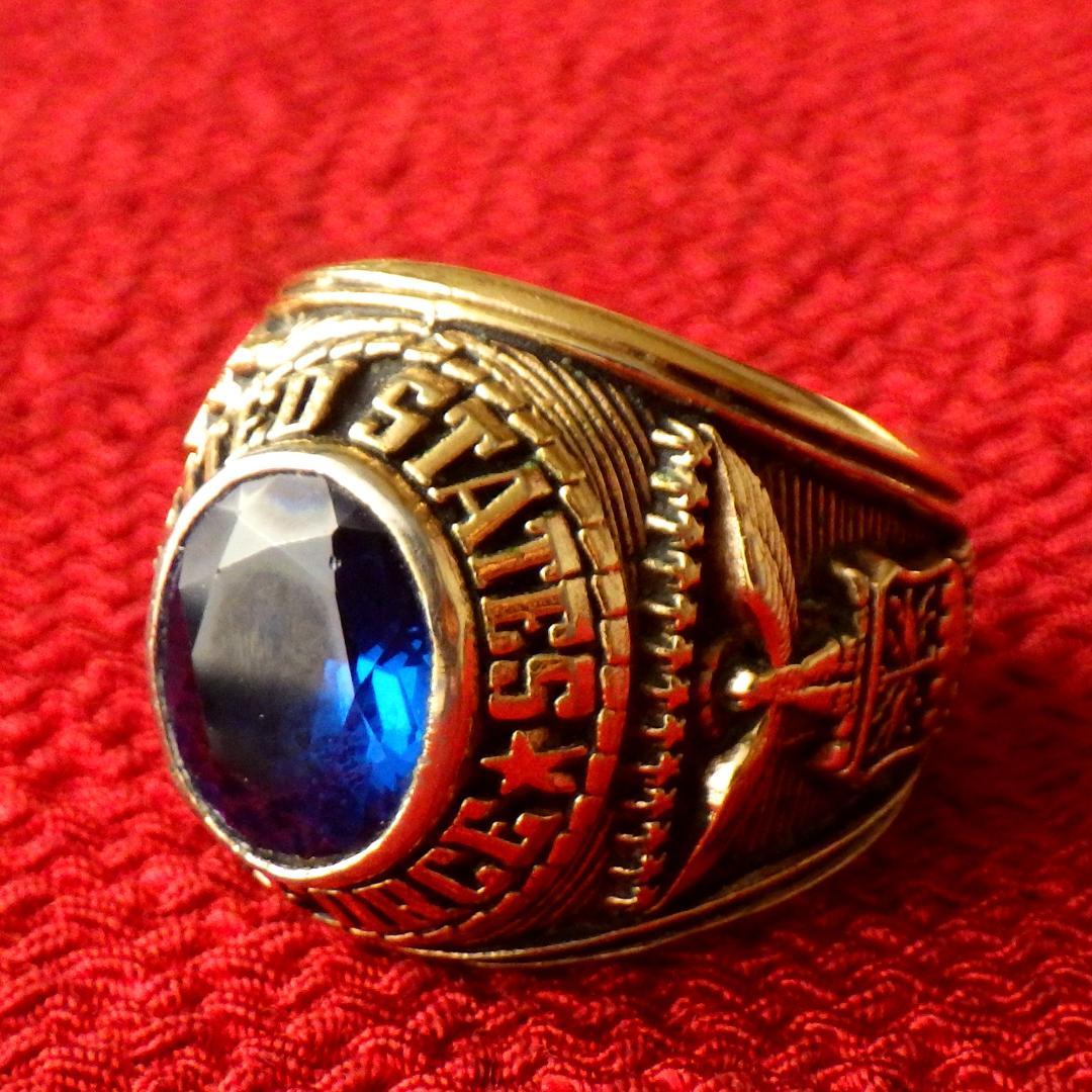 レア【1980年代頃】米軍 USAF ゴールド ヴィンテージ ミリタリー リング