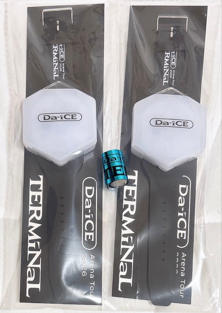 Da-iCE TERMiNaL ブレスレットライト 2個 銀テープ ショッパー