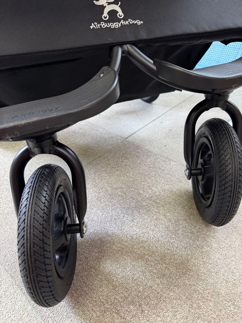 ダブルペットカート ネイビー メッシュ窓付き