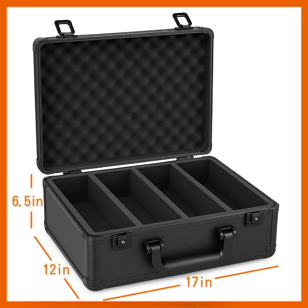 PSA BGS 鑑定済み用 アタッシュケース ストレージボックス アルミ製　4列