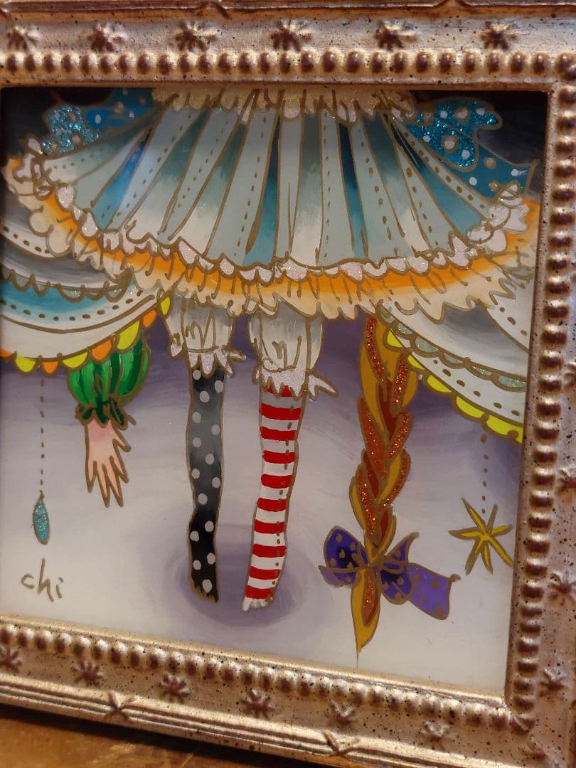 集治千晶さん作品　ガラス絵