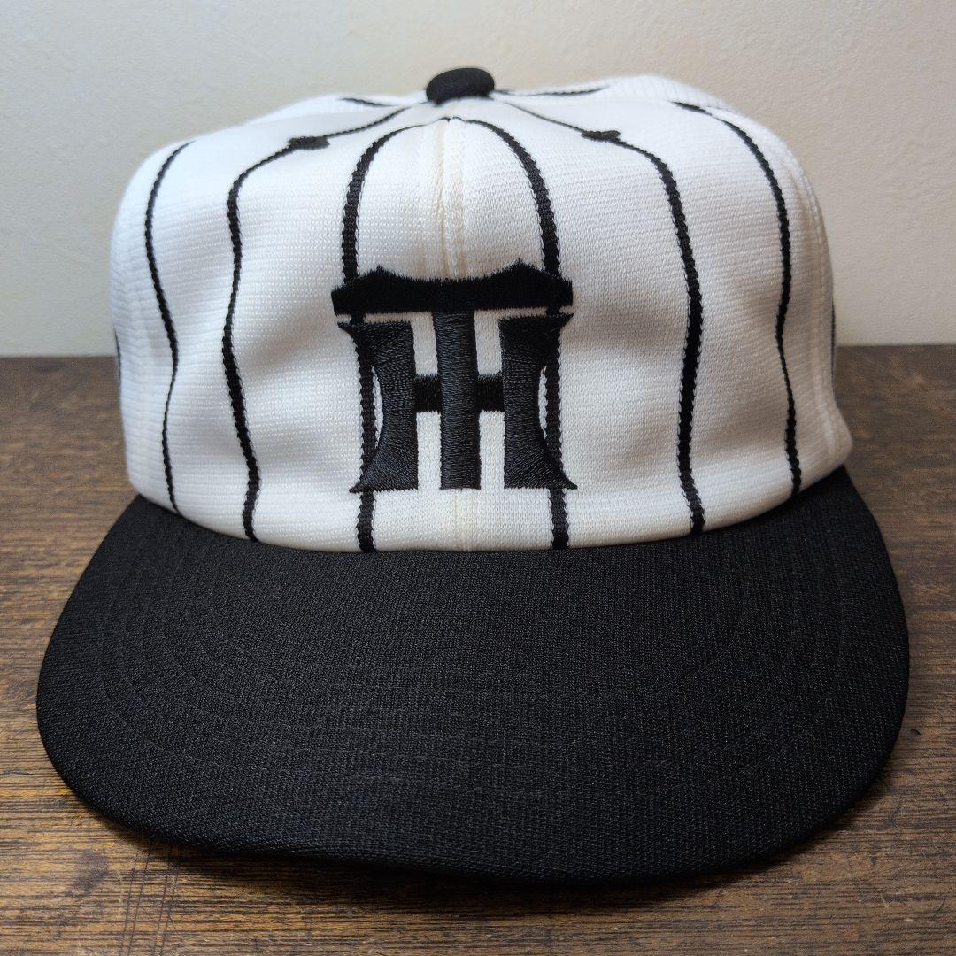 阪神タイガース 縦縞キャップ 昭和レトロ 田口帽子 日本製 Lサイズ