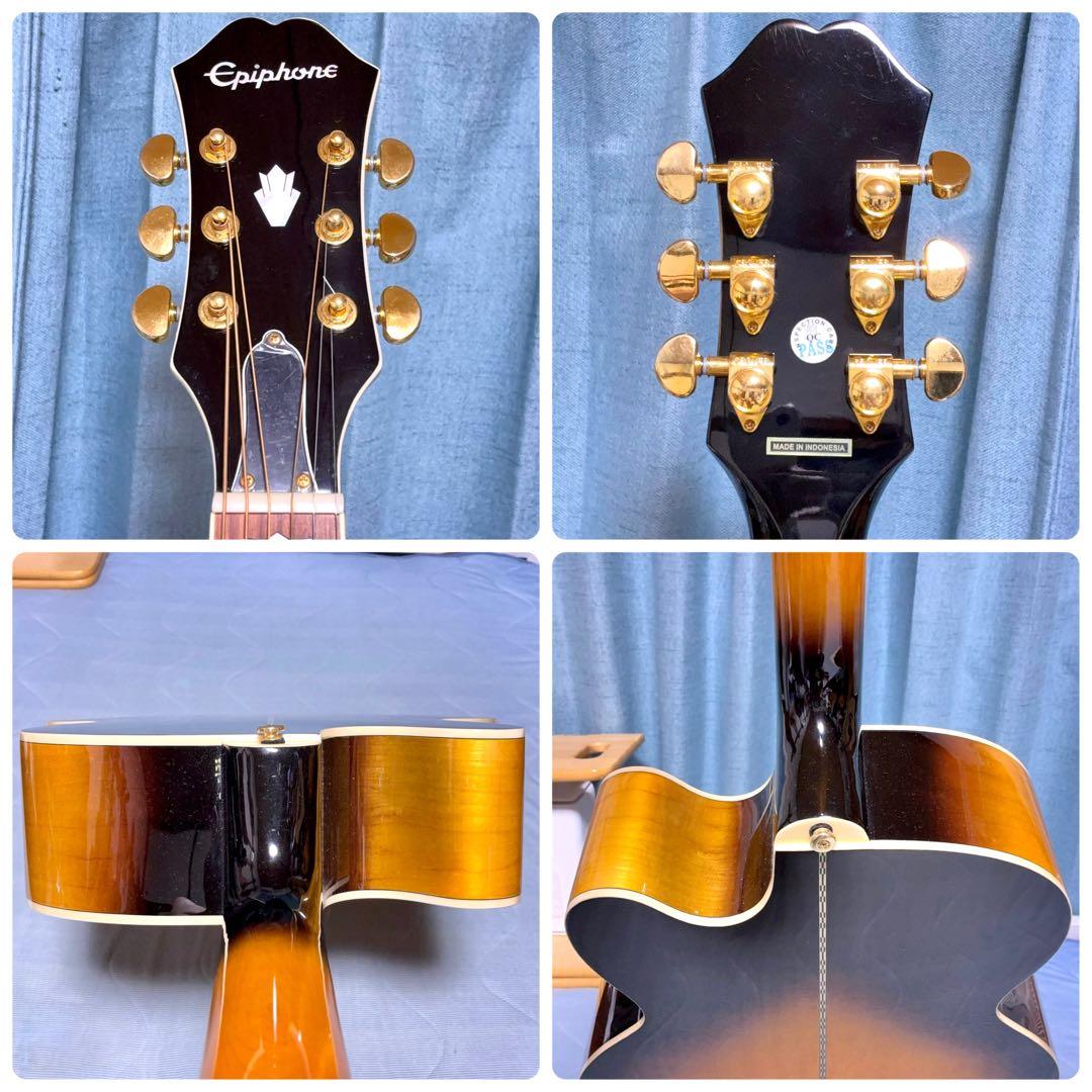 【牛骨★エレアコ】Epiphone☆J-200EC Studio/VS！ジャンボ