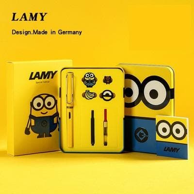 ⭐LAMY✖ミニオンズ 万年筆スペシャルセット⭐インクカートリッジ、紙袋等付き