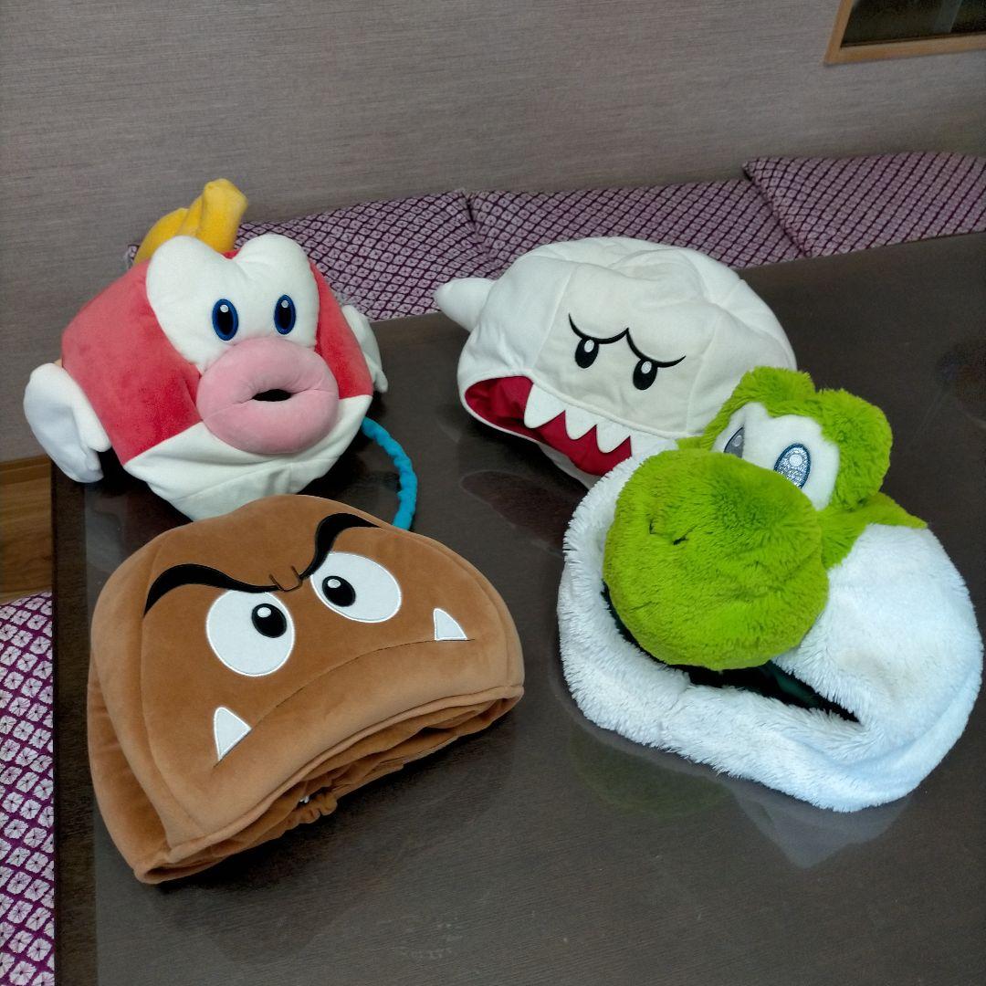 USJぬいぐるみハット　クリボー、ヨッシー、ぷくぷく、テレサ