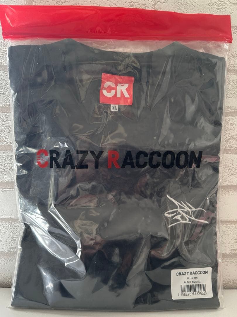 CRAZY RACCOON ALLIN TEE XL 黒 【新品未使用品】